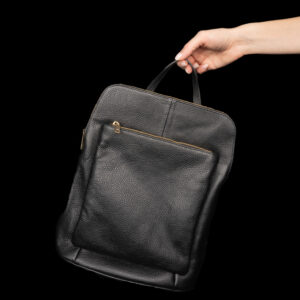 Leather Backpack Black