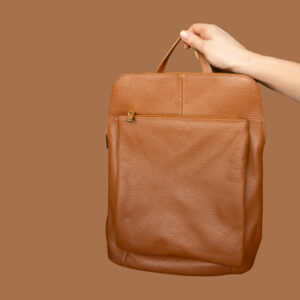 Leather Backpack Brown